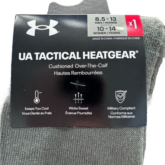 NWT Under Armour Tactical Over-The-Calf Socks (7-8.5) - Picture 5 of 9